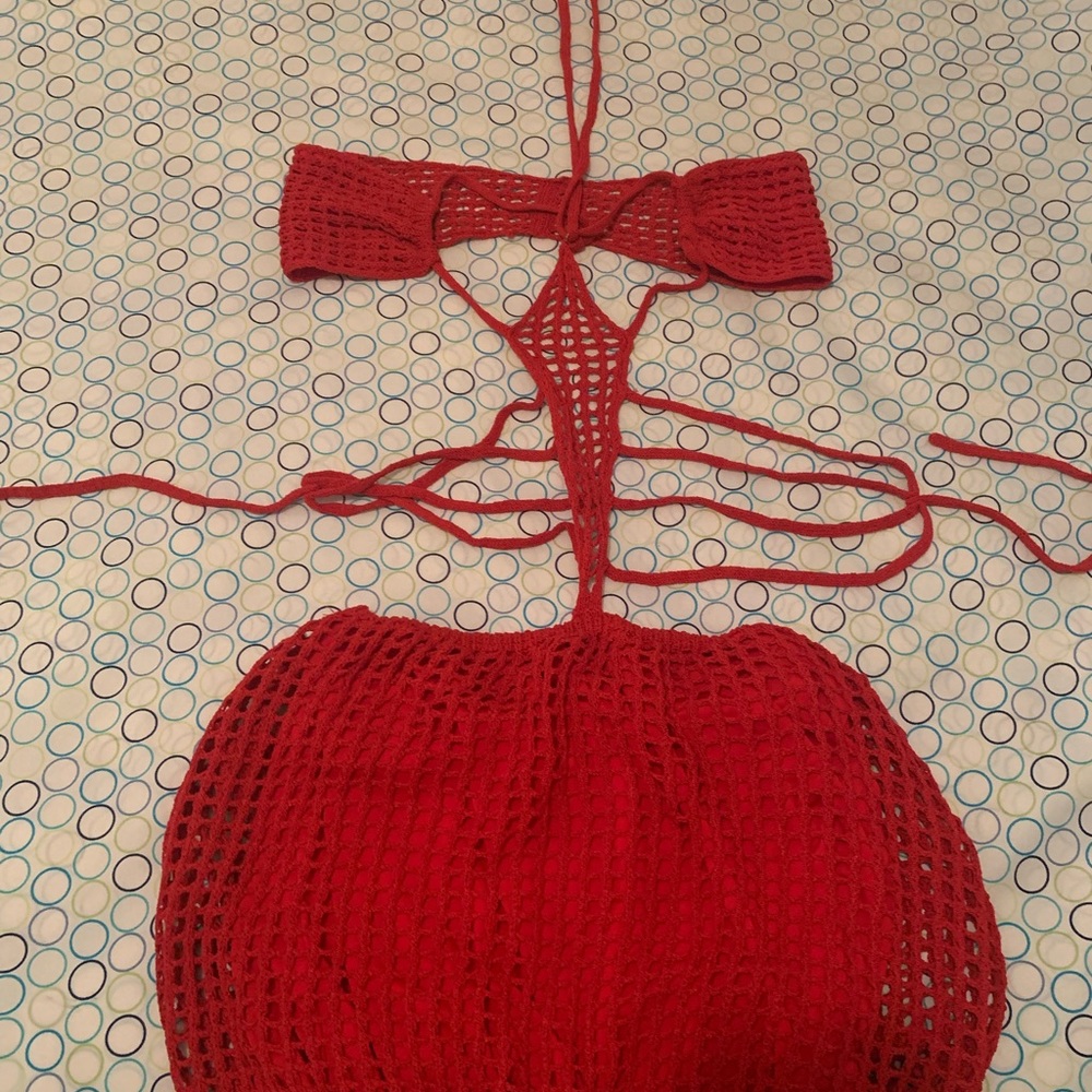 I.AM.GIA Kamali mini dress in red.